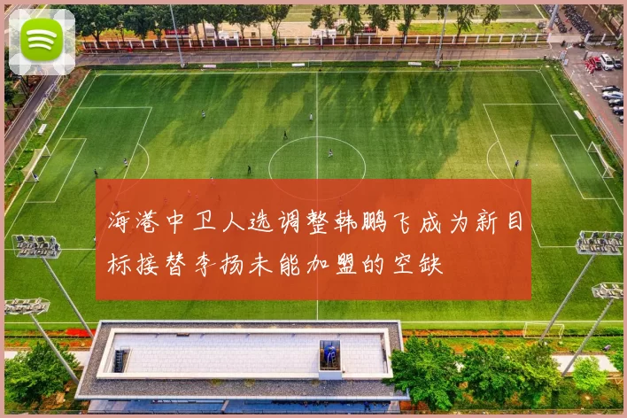 海港中卫人选调整韩鹏飞成为新目标接替李扬未能加盟的空缺
